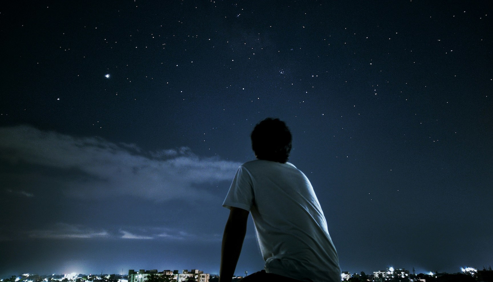 staring at the night stars